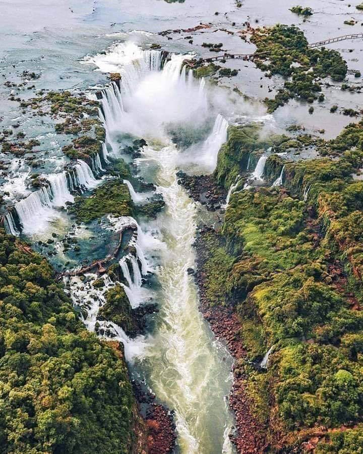 vista aerea de las cataratas del iguazu